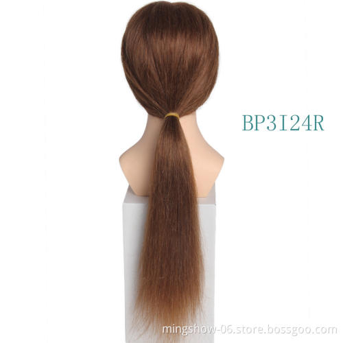 Training Mannequin Heads 100% Human Hair for Braiding Manikin Head For Hairdresser Pro Cosmetology Dummy Head hair extension